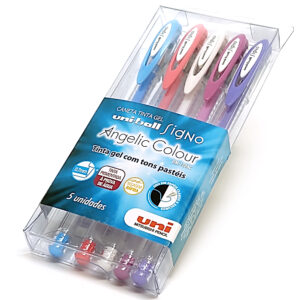 Caneta Gel Signo Angelic Colour Uni-ball - 5 Cores