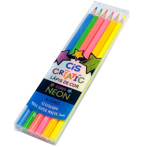 Lápis de Cor Criatic Neon CiS - 6 Cores