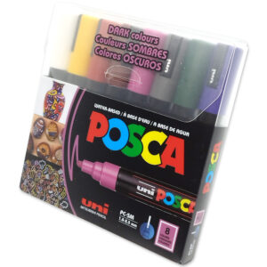 Caneta Posca Uni-ball PC-5M DARK Colours - 8 Cores