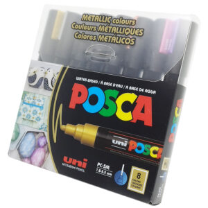 Caneta Posca Uni-ball PC-5M METALLIC Colours - 8 Cores