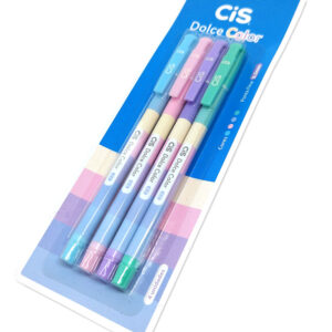 Caneta Esferográfica Dolce Color CiS 0.5mm 4 Cores Sortidas