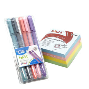 Caneta BPX 0.7 CiS 5 Cor + StickEase Note Eagle 75x75 4 Cor