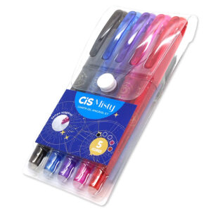 Estojo Caneta Gel Apagável 0.7mm CiS Misty - 5 Cores