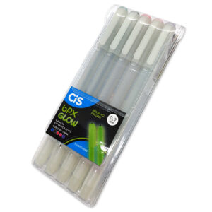 Estojo Caneta CiS BPX GLOW 0.7mm Brilha no Escuro - 5 Cores