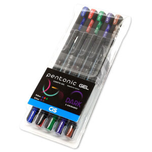 Estojo Caneta Pentonic Gel CiS - 5 Cores DARK