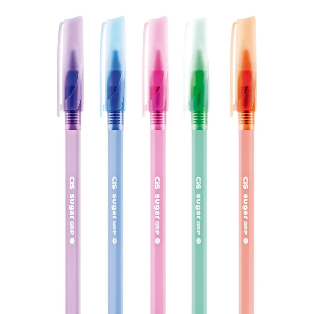 Caneta Esferográfica Sugar Grip CiS 0.7mm - 5 Cores Pastel - Imagem 4